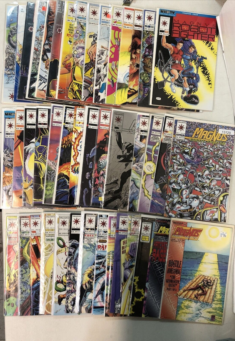 Magnus Robot Fighter (1990) Set # 1-64 & YearBook #1 (VF/NM) Missing #44•Valiant