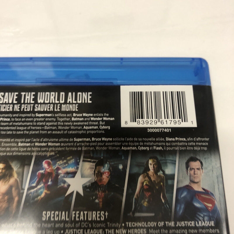 Justice League (2017) Blu-ray + DVD + Digital • DC Universe • Batman • Superman