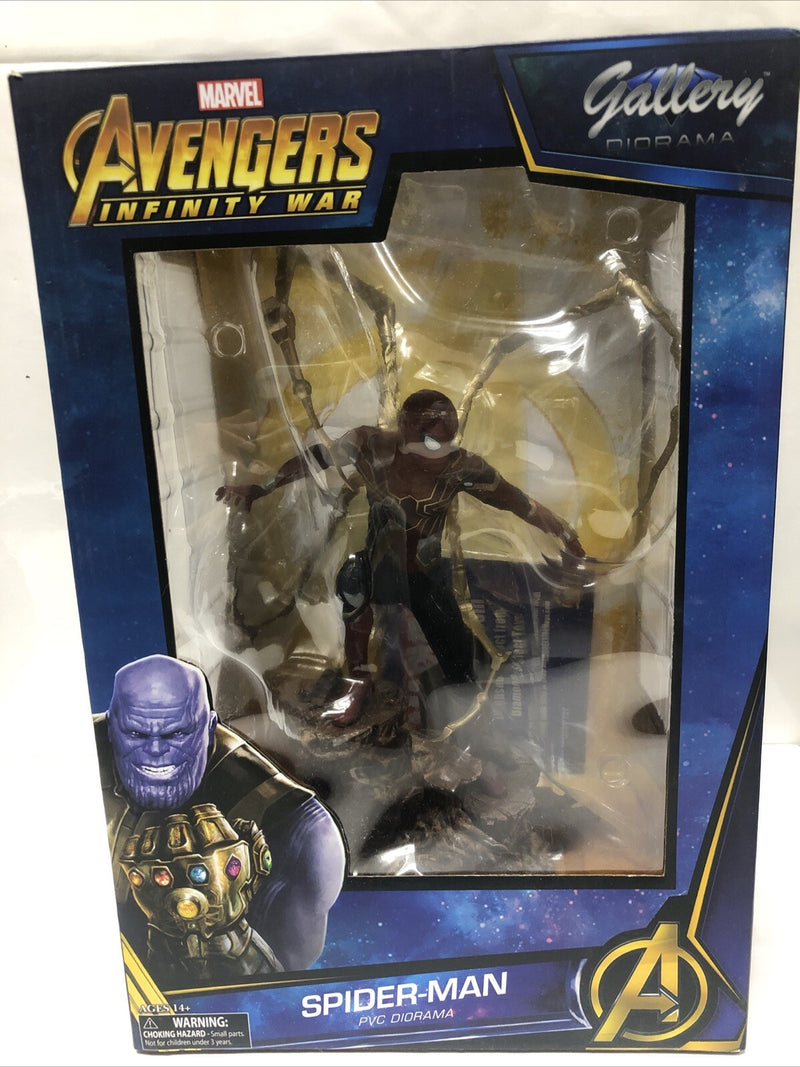 MARVEL GALLERY • IRON SPIDER-MAN • PVC • DIORAMA • TOY • FIGURE STATUE