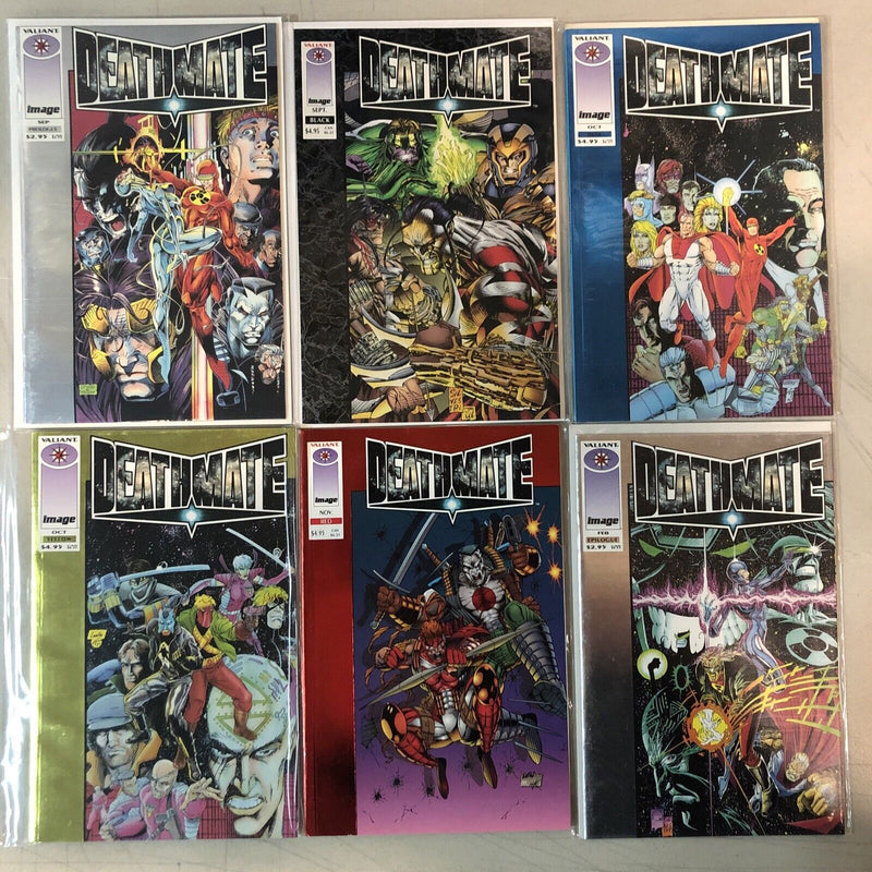 Deathmate 6 part storyline (VF/NM) Complete Set Valiant Image Black/Red/Blue