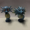 Horsea & Seadra TOMY Pokemon Figures CGTSJ 1999 Nintendo 2" - Vintage Authentic