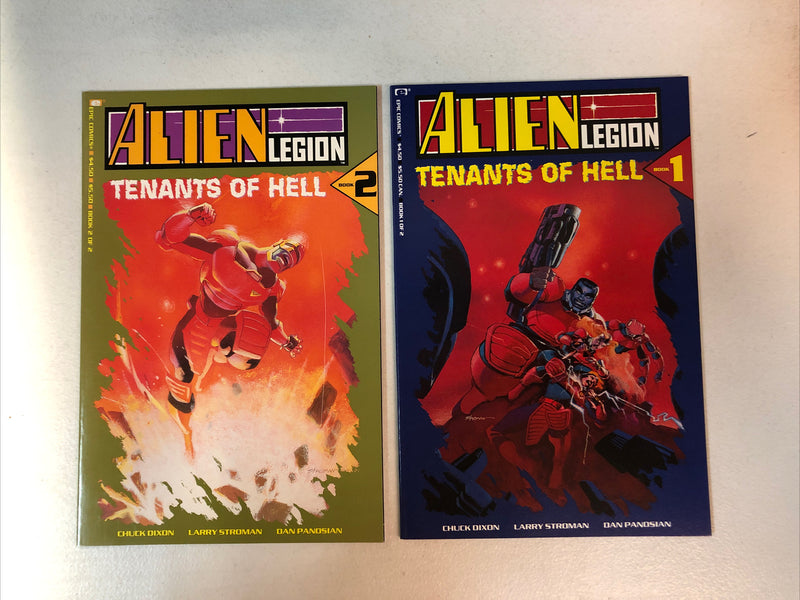 Alien Legion Tenants Of Hell (1991) 1 & 2 (NM/NM+) Complete Set Epic