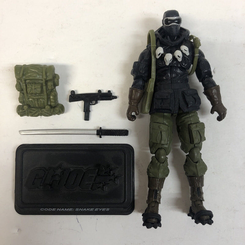GI Joe 25th Anniversary SNAKE-EYES v35 Hasbro 2008 Complete Mint