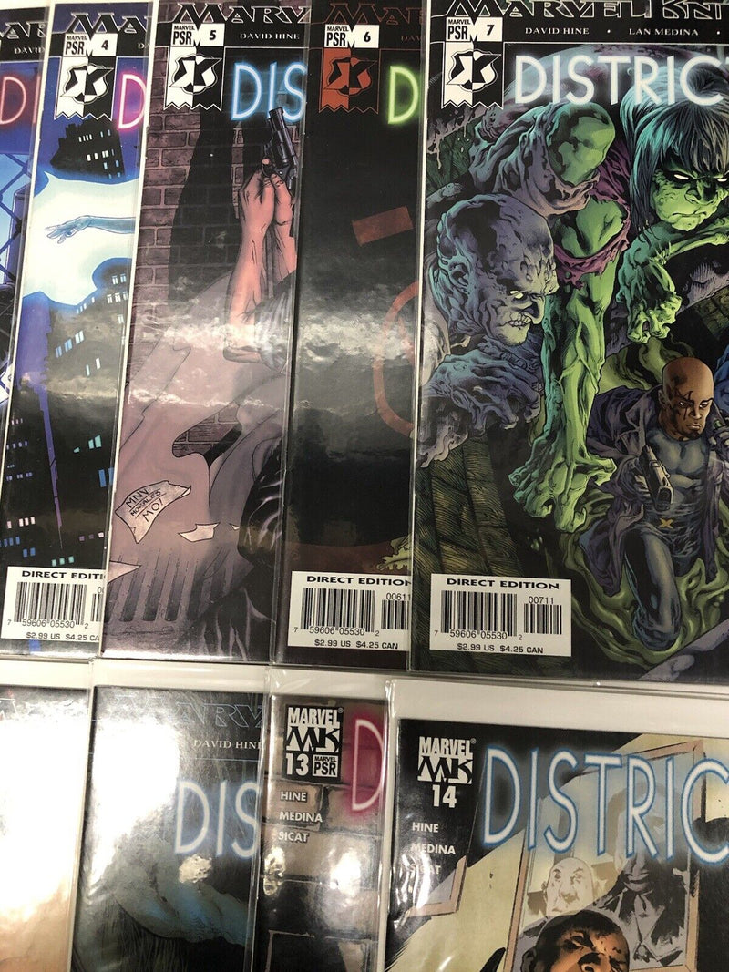 District X (2005) Set Issues # 1-14 Missing Issue # 12 • Marvel Comics • Hine