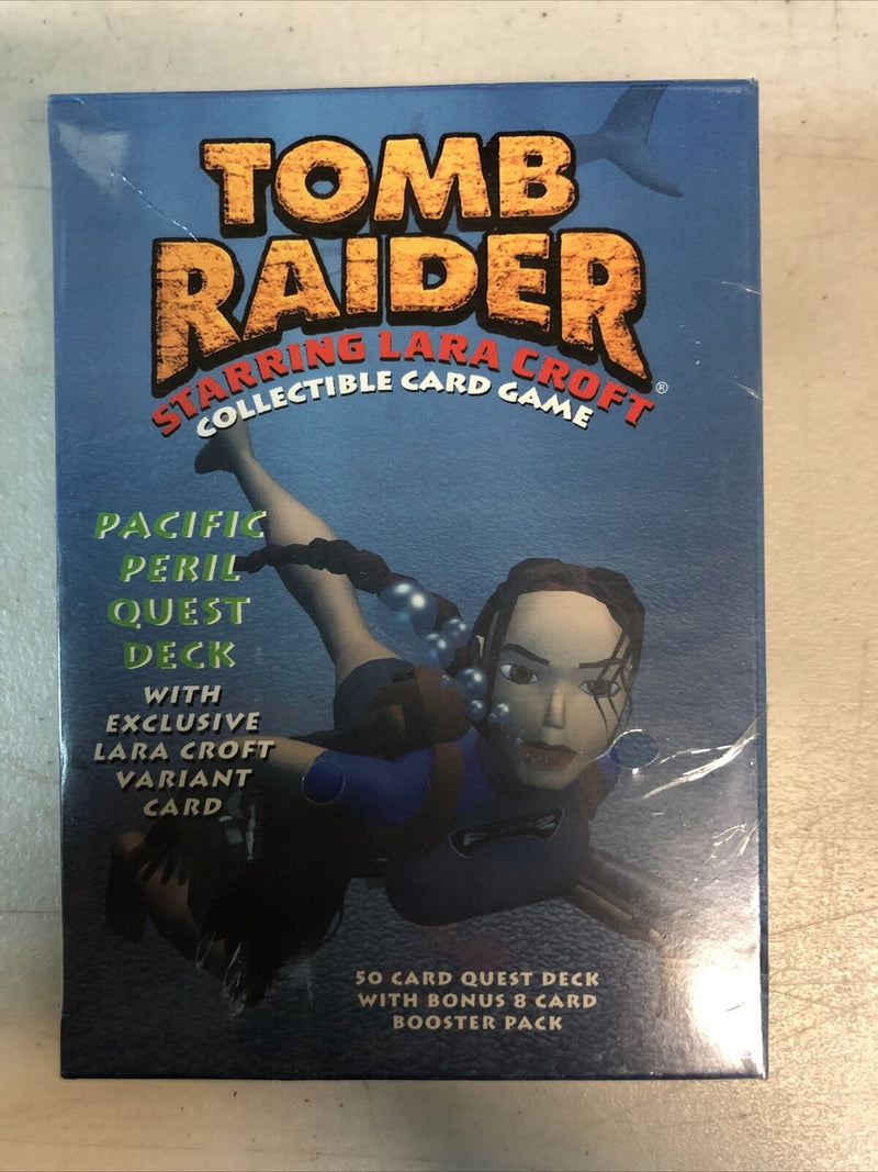 1999 LARA CROFT TOMB RAIDER PACIFIC PERIL QUEST COLLECTIBLE CARD GAME SEALED BOX