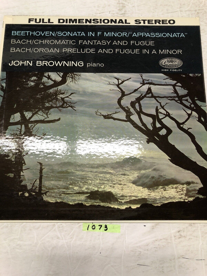 Beethoven Sonata In F Minor John Browning Piano. Vinyl  LP Album