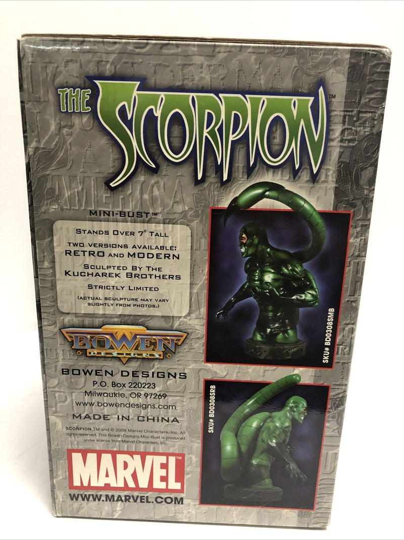 Scorpion Modern Bust Statue New 2008 Bowen Designs Marvel Comics