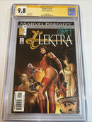 Elektra (2002) # v2 # 9 (CGC 9.8 SS) Signed Greg Horn * Marvel Comics Census = 3