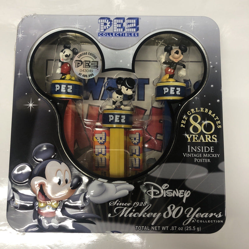 Pez Collectibles Disney Mickey Mouse 80 Years (2007) Vintage Mickey Poster