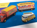 CORGI CLASSICS 31702 ERF BOX VAN SHOWMANS CARAVAN VW VAN SADDLERS FUNFAIR