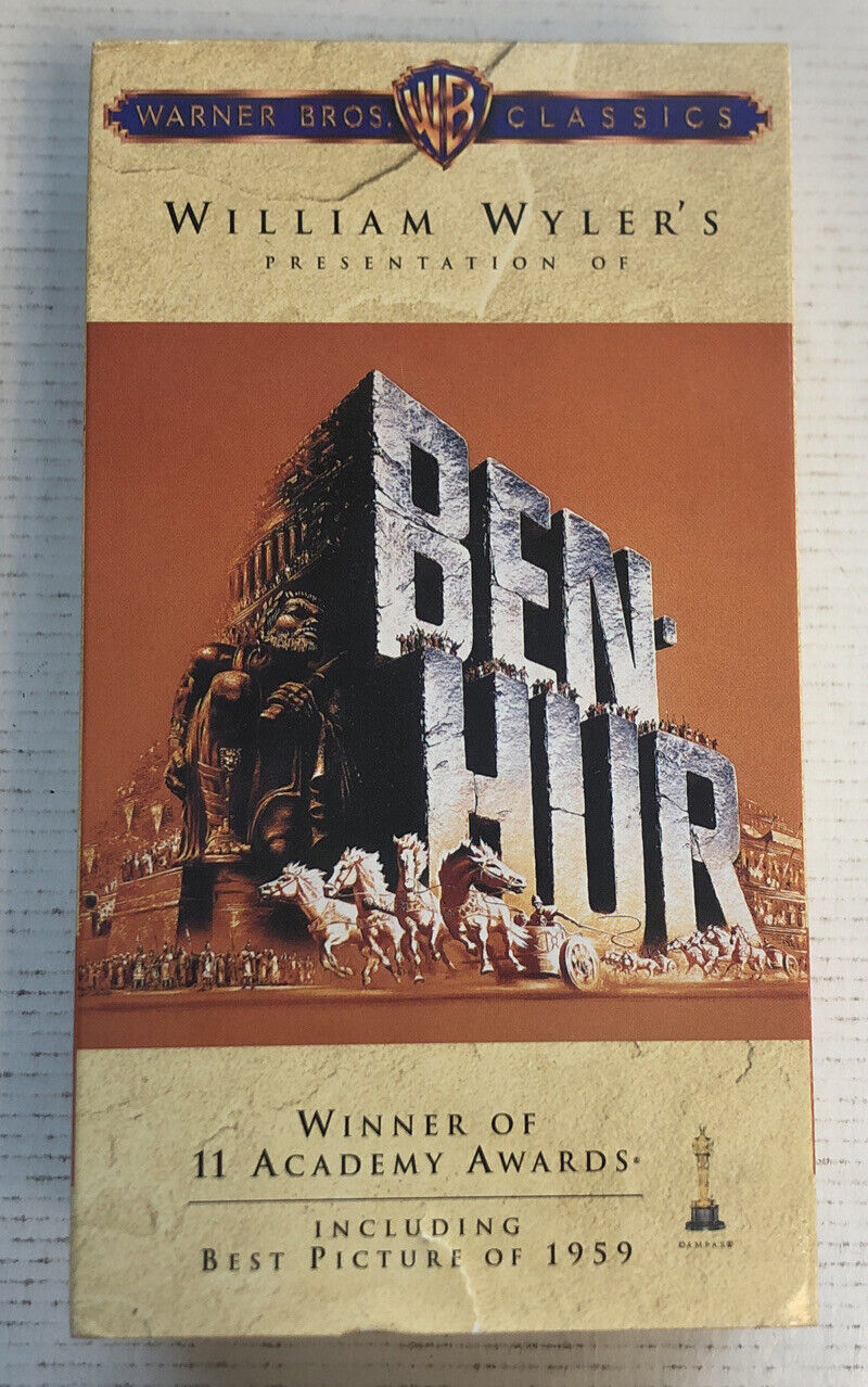 Ben-Hur (2001) Vhs (2-Tape Box Set) ~ William Wylers | Warner Bros Classic