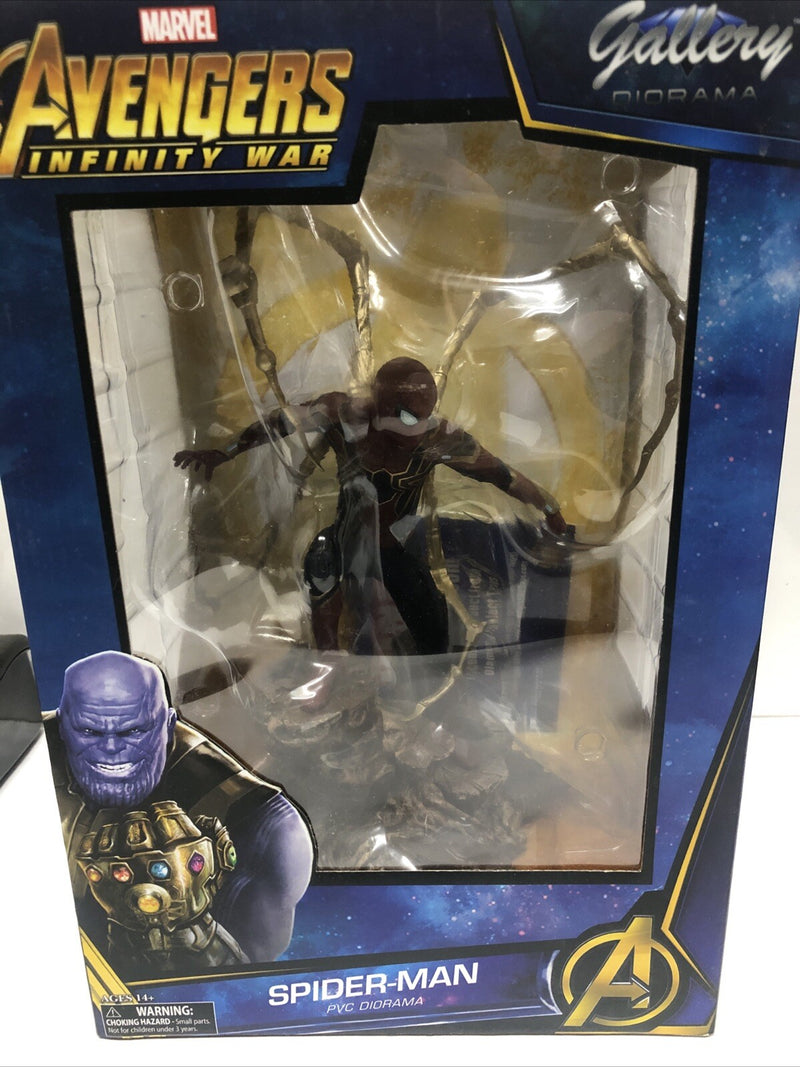 MARVEL GALLERY • IRON SPIDER-MAN • PVC • DIORAMA • TOY • FIGURE STATUE