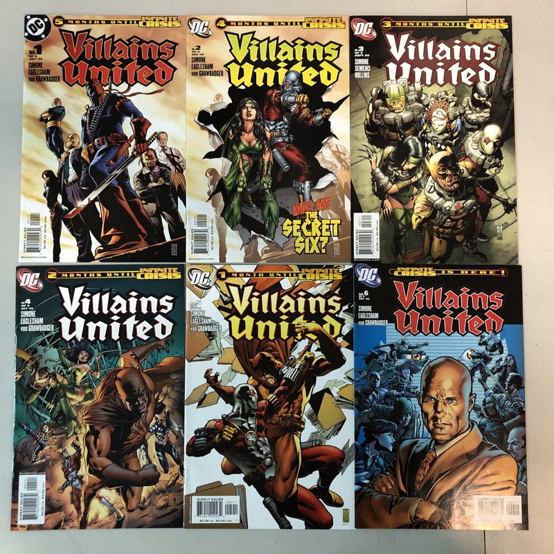 Villains United (2005) #1-6+Special #1 (VF/NM) Set 1st new Secret Six