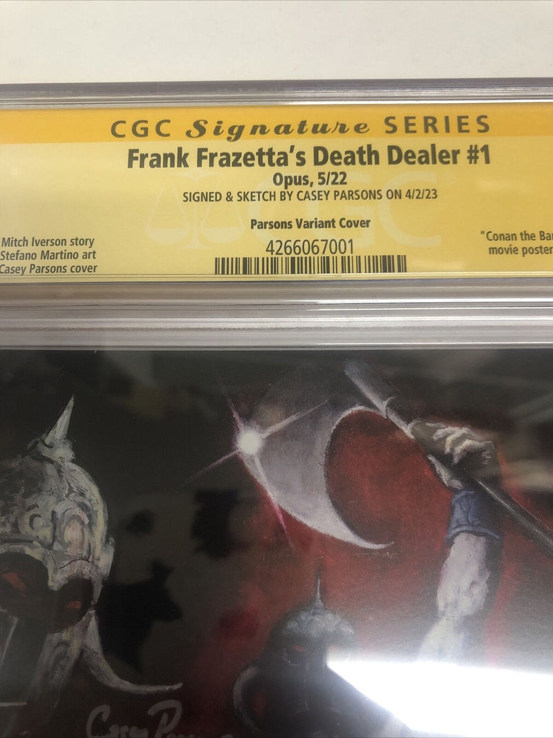 Frank Frazetta’s Death Dealer (2022) #1 (CGC 9.8 SS) Signed Sketch Parsons #451