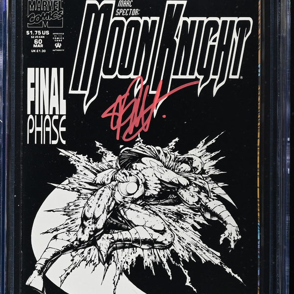 Marc Spector: Moon Knight (1994) # 60 (CGC 9.8 SS) Signed Stephen Plat