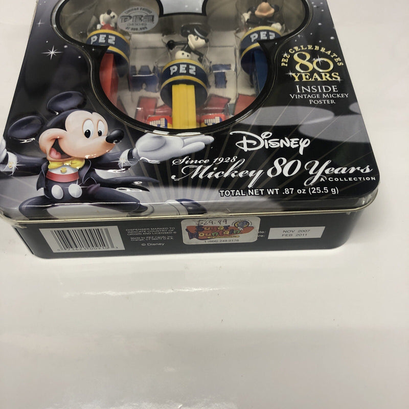 Pez Collectibles Disney Mickey Mouse 80 Years (2007) Vintage Mickey Poster