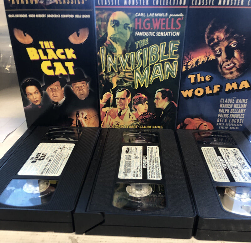 The Invisible Man,The Wolf Man,The Black Cat Classic|Collection (1998-1999)VHS