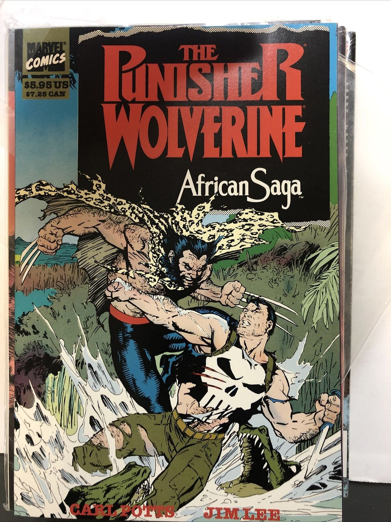 The Punisher Wolverine African Saga (1989) Marvel TPB SC Jim Lee