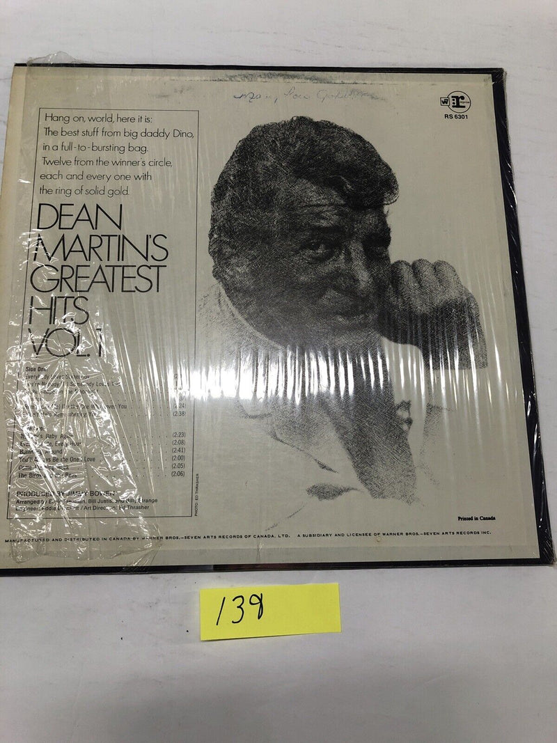 Dean Martin Greatest Hits Volume 1  Vinyl LP Album