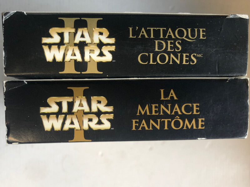 STAR WARS LA MENACE FANTOME,L’ATTAQUE DES CLONES VHS (2000-2002)