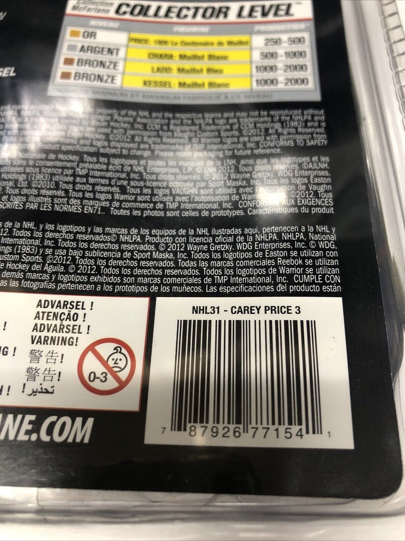 Carey Price (2010) • Hockey Hall • McFarlane • NLPHA • NHL • Reebok • Series