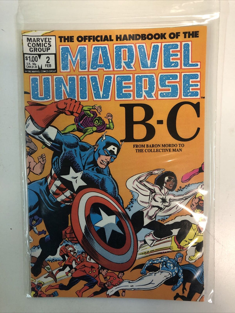 The Official Handbook Of The Marvel Universe (1982) Set# 1-15 Missing # 6-8 (VF)