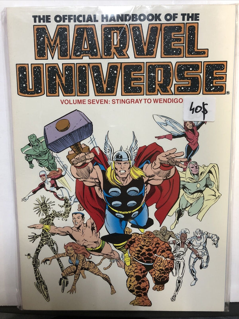 The Official Marvel Universe Vol.7 Stingray To ..(1992)Marvel TPB SC Tom Defalco