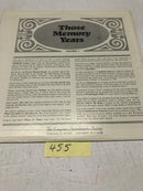 Those Memory Years Volume 1 Vinyl LP Album
