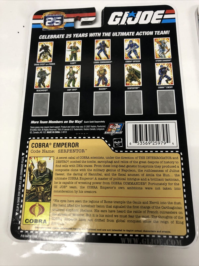 GI Joe (2007) Dossier • Cards • Made In China • 25th Anniversary