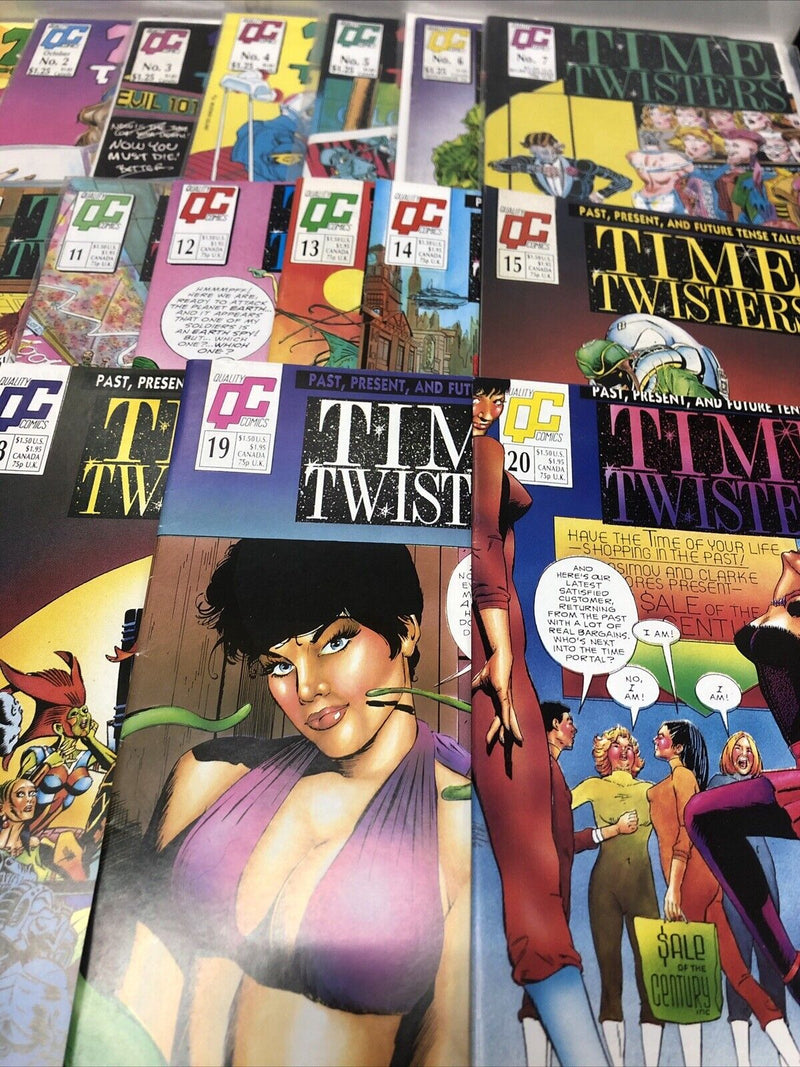 Time Twisters • Set Issues # 1-20 Missing Issue # 9 • Quality Comics • Warkman