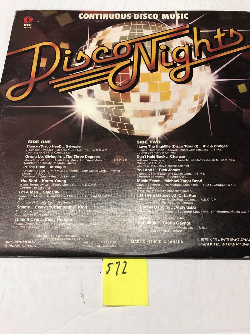 Disco Nights Continuous Disco music  Vinyl LP Album