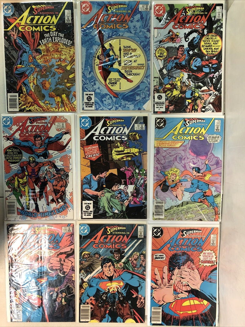 Superman Starring In Action Comics (1983) Complete Set