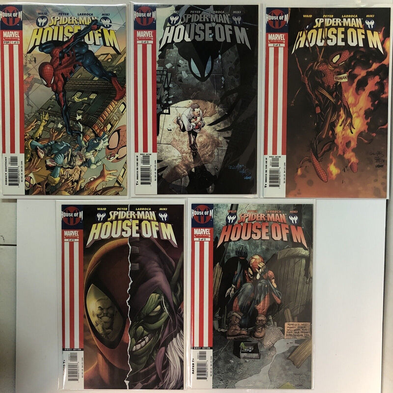 Spiderman House Of M (2005) Complete Set