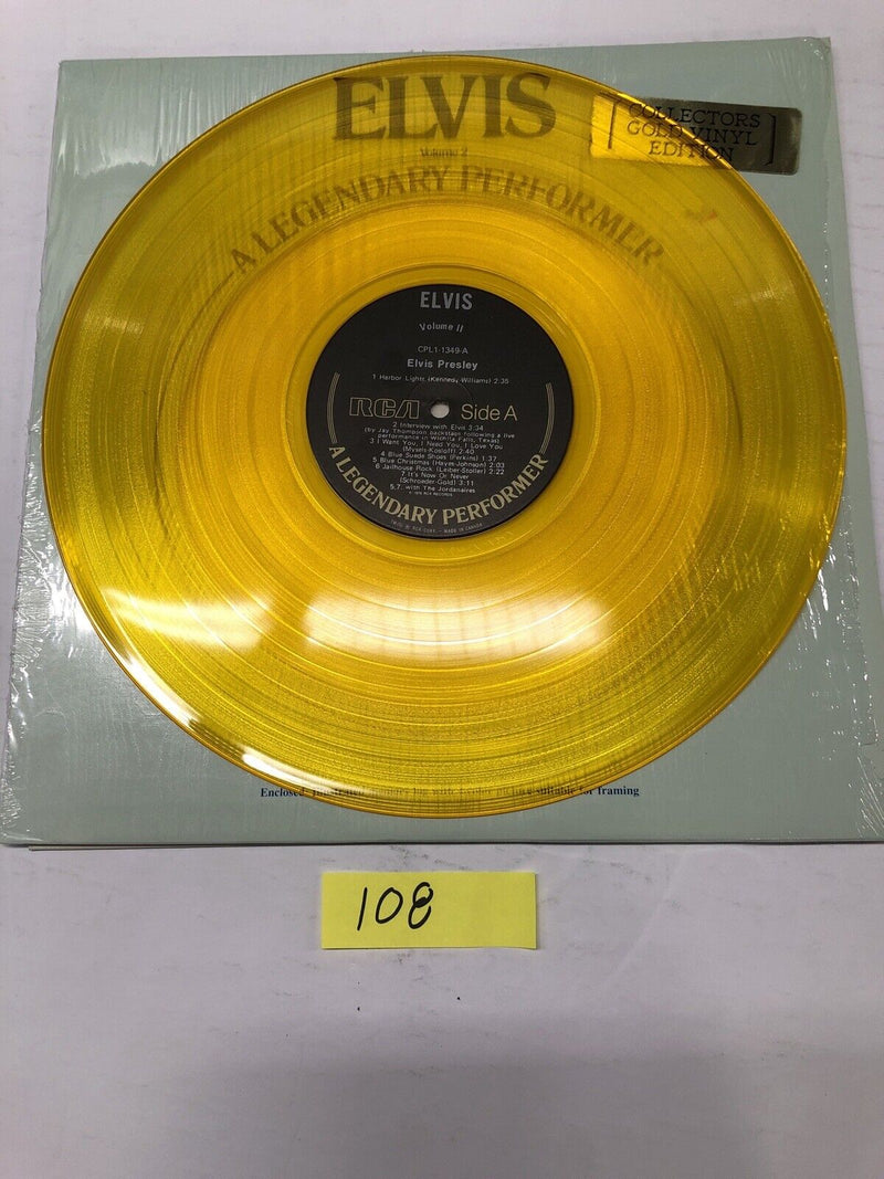 Elvis Presley A Legendary Performer Vol 2 Collectors Gold Vinyl LP Album