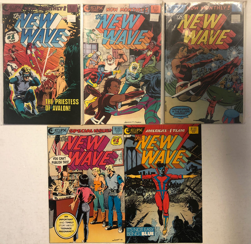 New Wave 1986 #1-13 + Vs. Volunteers 3-D #1-2 VF/NM Complete Set NO 3-D GLASSES