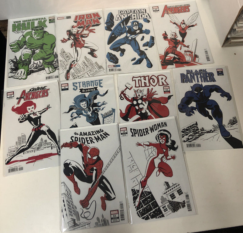 Cover Variant Set of 10 by Michael Cho (2021) VF/NM Strange,Asm,Thor Etc~ Marvel