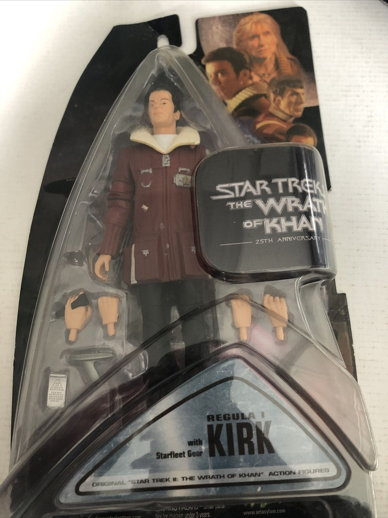 2007 Star Trek Art Asylum Wrath of Khan REGULA 1 KIRK Action Figure