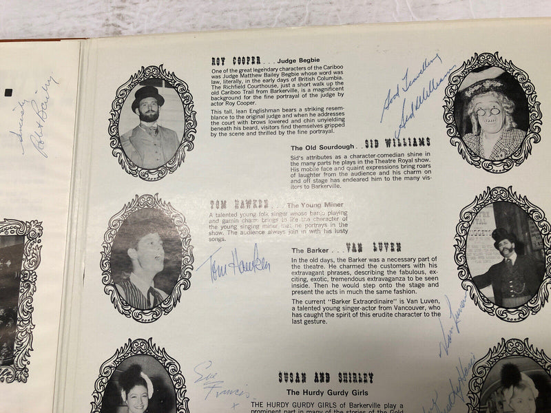 Barkerville Ballads Theatre Royal Vinyl  LP Album (Autographed By The Cast)