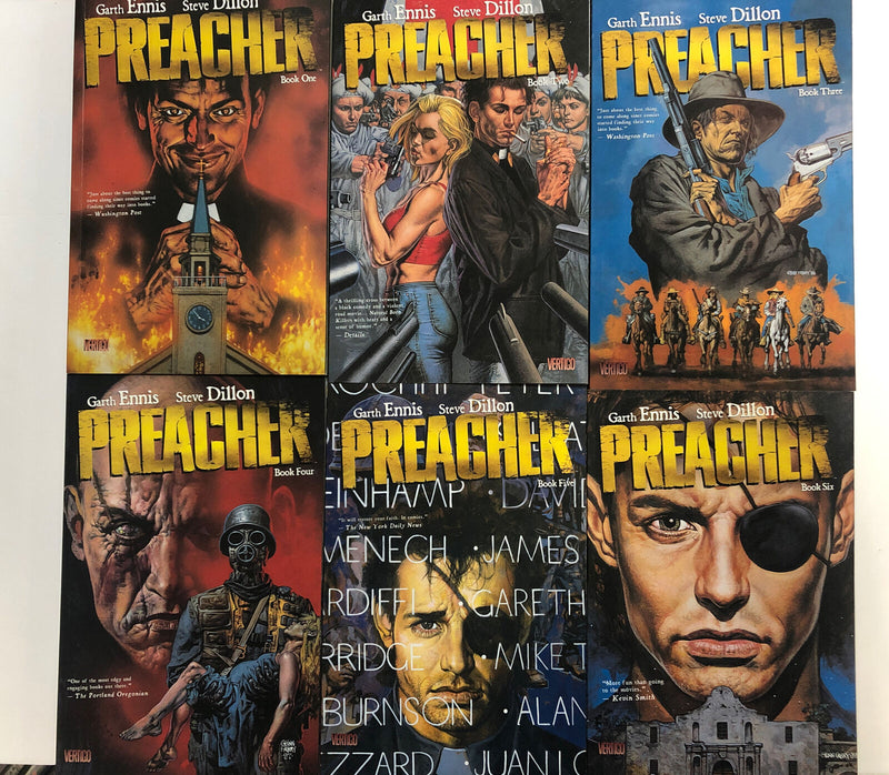 Preacher Vol.1-6 (2011) Vertigo TPB SC Garth Ennis