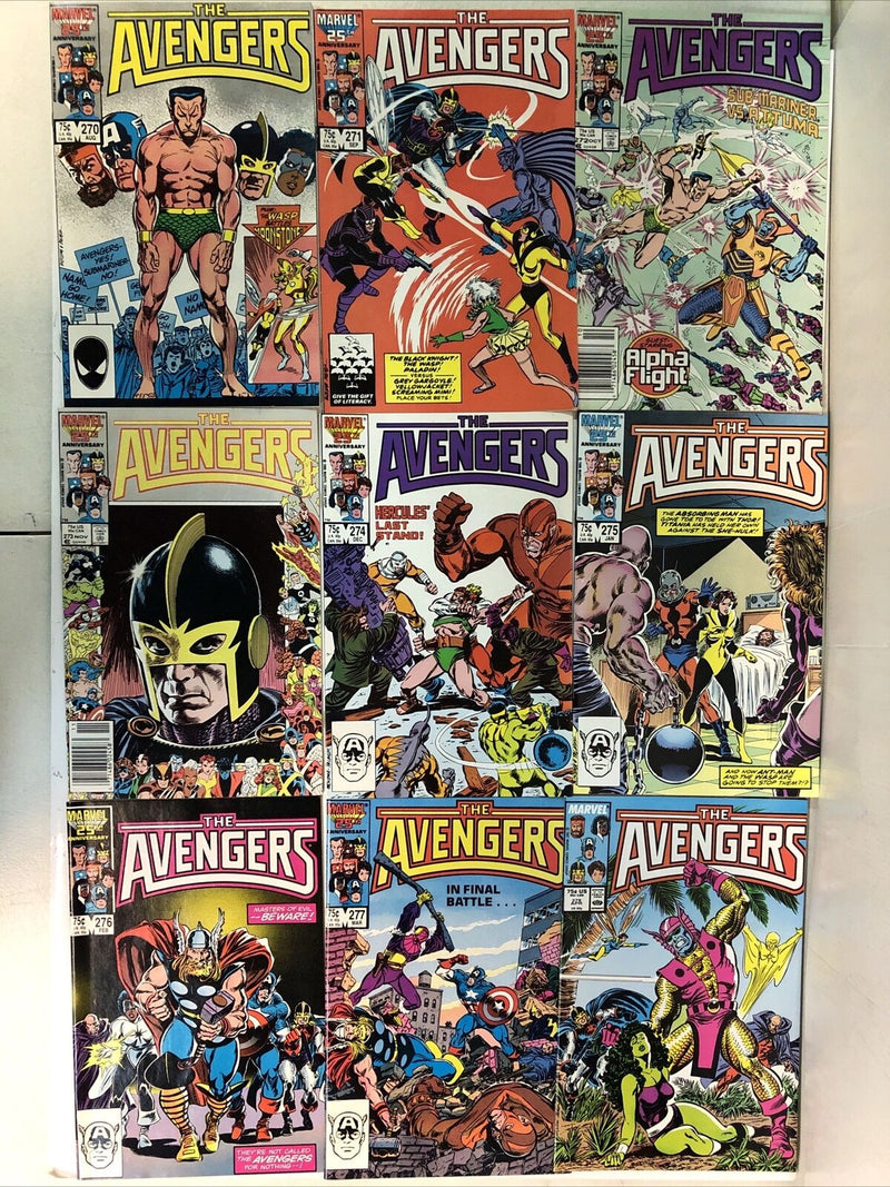 The Mighty Avengers (1984) Consequential Set # 251-300 Missing #257 (F/VF)