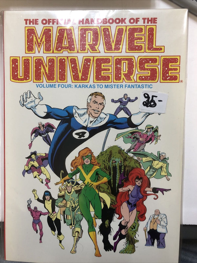 The Official Marvel Universe Vol.4 Karkas To Mister... (1987) Marvel TPB SC