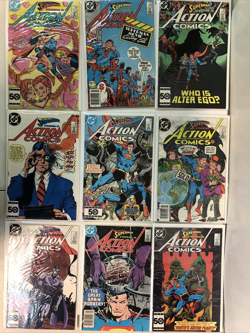 Superman Starring In Action Comics (1983) Complete Set