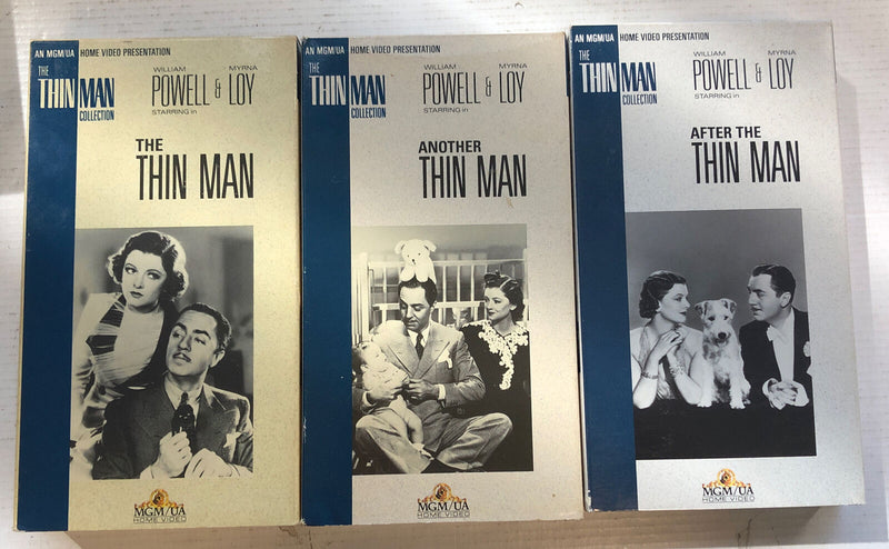 The Thin Man,Another Thin Man,After The Thin Man (1988) VHS   Lot