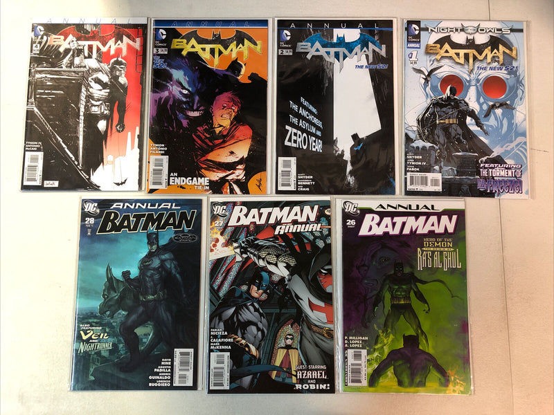 Batman Annual #8-28, New 52 #1-4, Universe #1-5, 80-Page Giants (NM) Set Lot Run