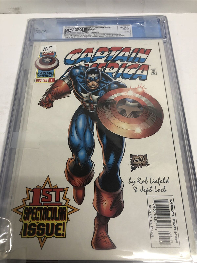 Captain America (1996) #v2 #1 (CGC 9.8)Rob Liefeld Story 1st App Of Rikki Barnes