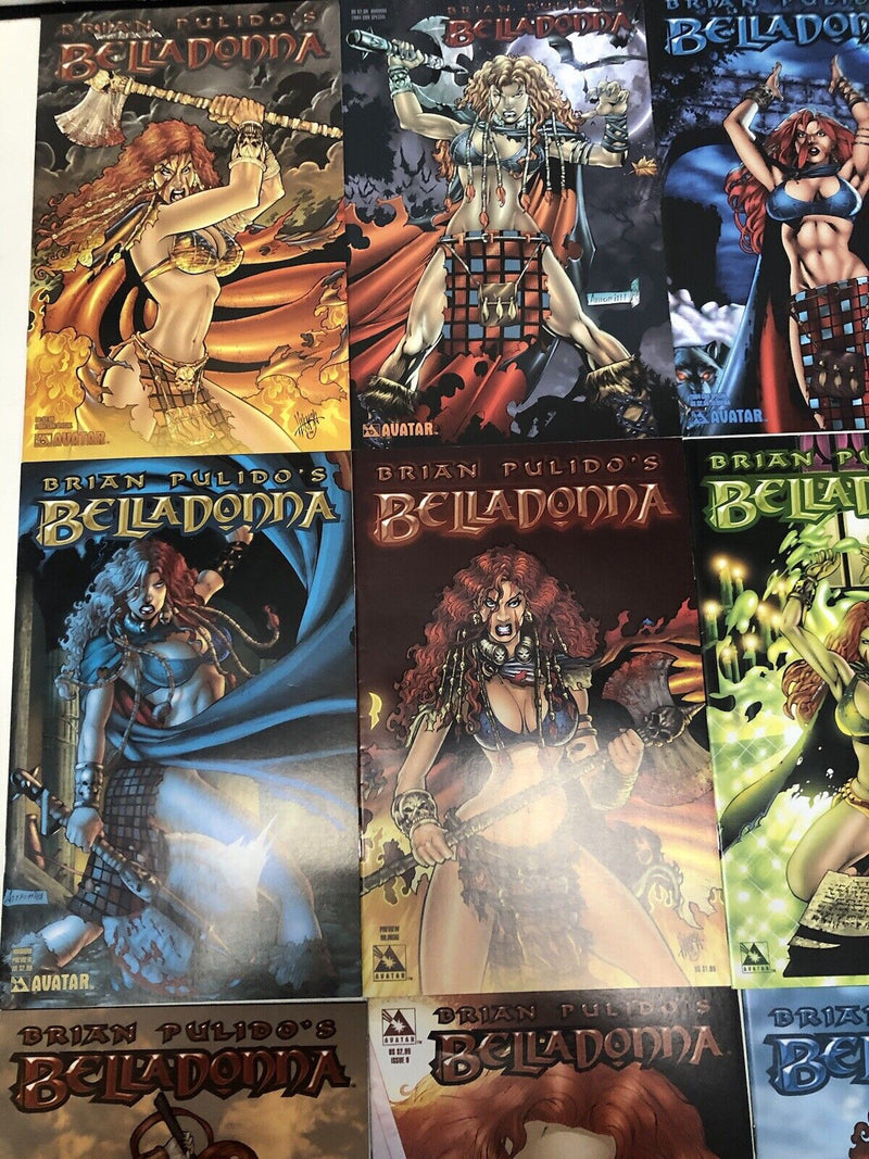 Brian Pulido’a Belladonna (2004) Complete Set Of 35 Issues (VF/NM) Avatar Comics