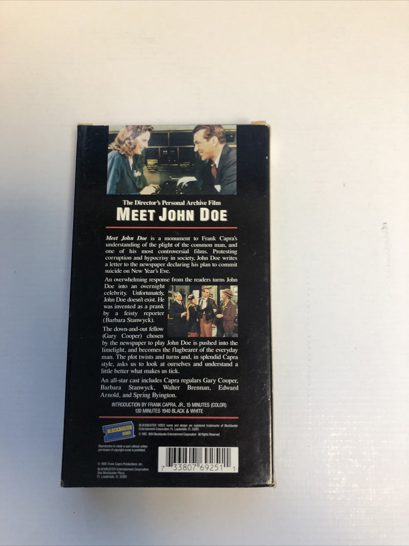 Meet John Doe (1941)BlockBuster Classic Edition | Gary Cooper | Barbara Stanwyck