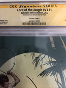 Lord Of The Jungle (2022) # v3 # 1 (CGC 9.8 SS) Signed  Lee weeks * Census = 1