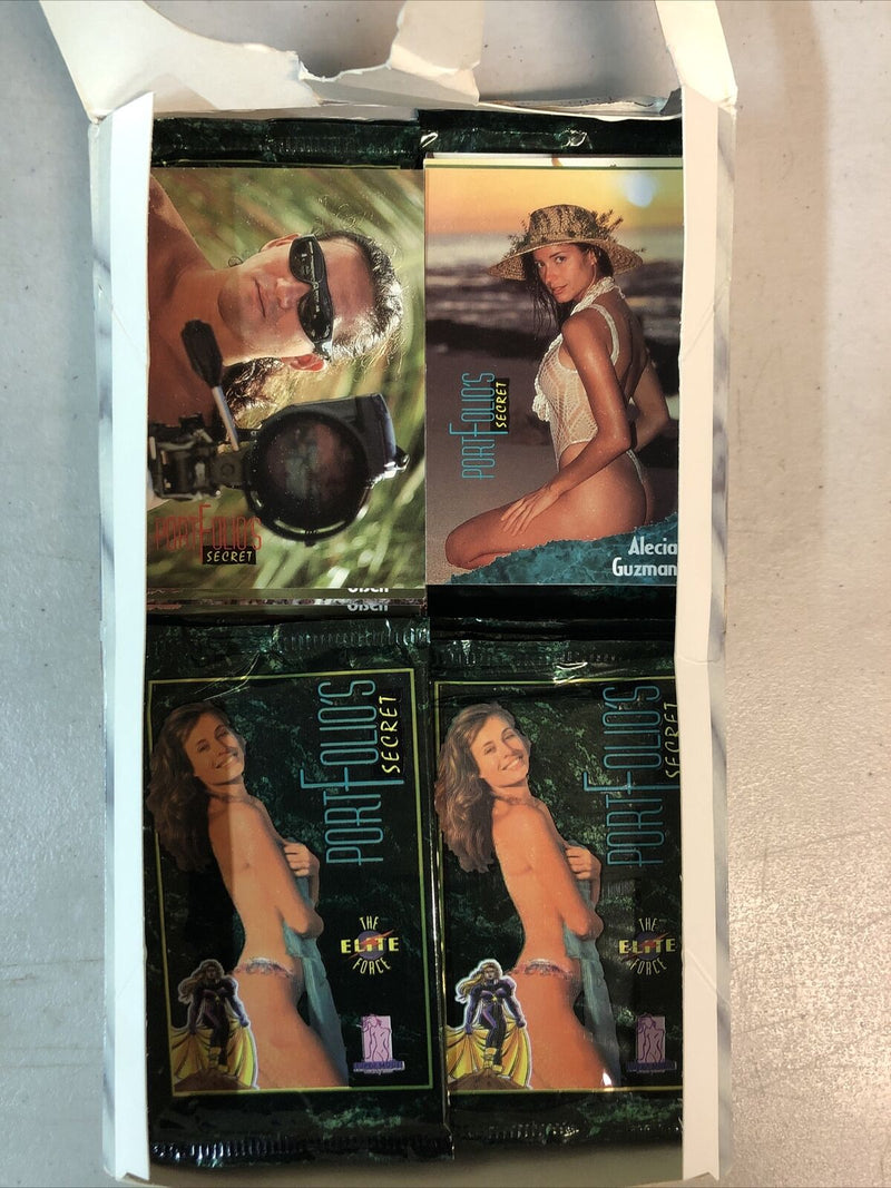 1994 Portfolio's Secret Super Model Trading Cards 27 Sealed Packs (9 Open)