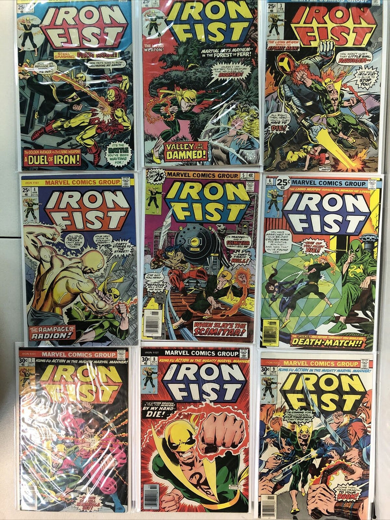 Iron Fist (1975) Complete Set # 1-15 (VG/F/VF) Marvel Comics Group # 14 REPRINT